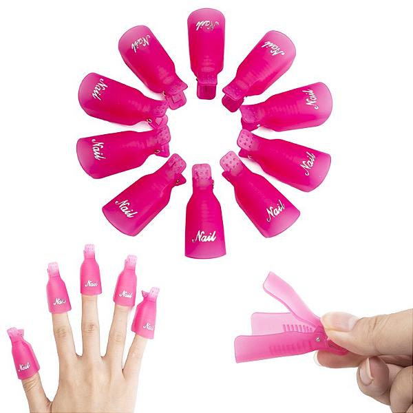Soak Off Finger Clip vermelho