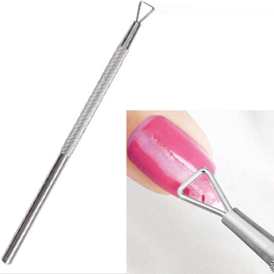 Removedor de Esmaltes Aço Inoxidável Ferramentas de Limpeza de Manicure Gel UV