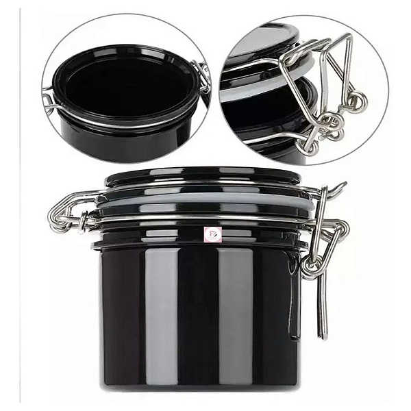 POTE HERMÉTICO ARMAZENAGEM DE COLA Preto
