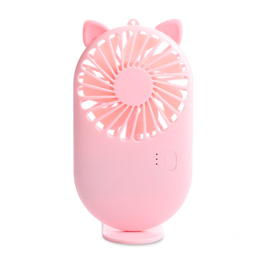 Mini Ventilador De Cílios Pocket Fan Com 3 Velocidades Rosa