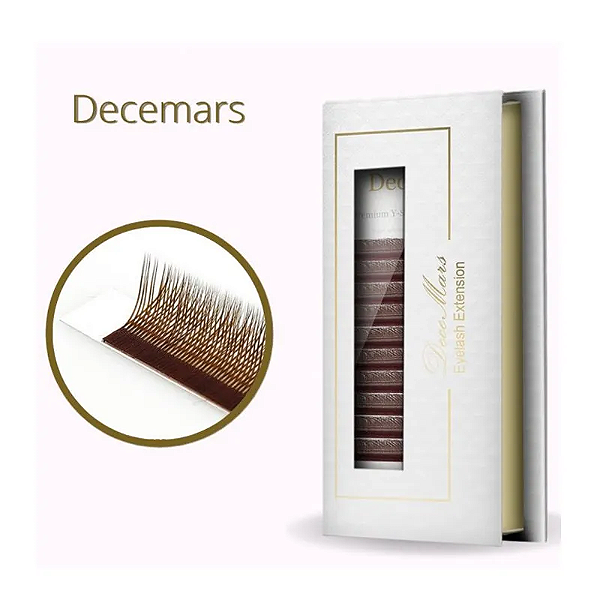 Cílios Decemars Mix Fio Y 0.07mm Curvatura L Volume Brasileiro