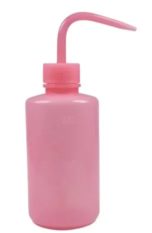 FRASCO PISSETA COM BICO DOSADOR CURVO DE 150 ML - ROSA