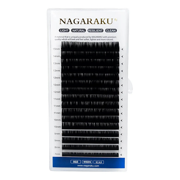 Cílios Nagaraku Soft Matte Clássico e Volume Estojo Mix 0.07C