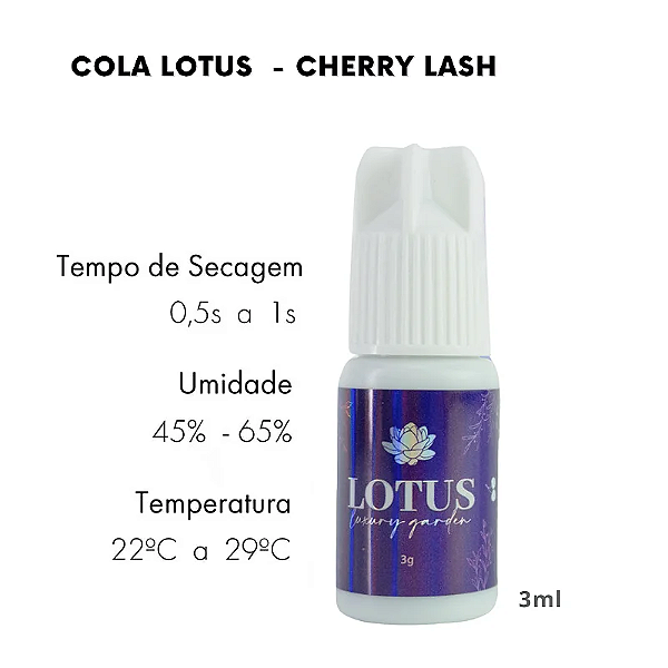 COLA ADESIVO CHERRY LASH LOTUS - LUXURY GARDEN 3G