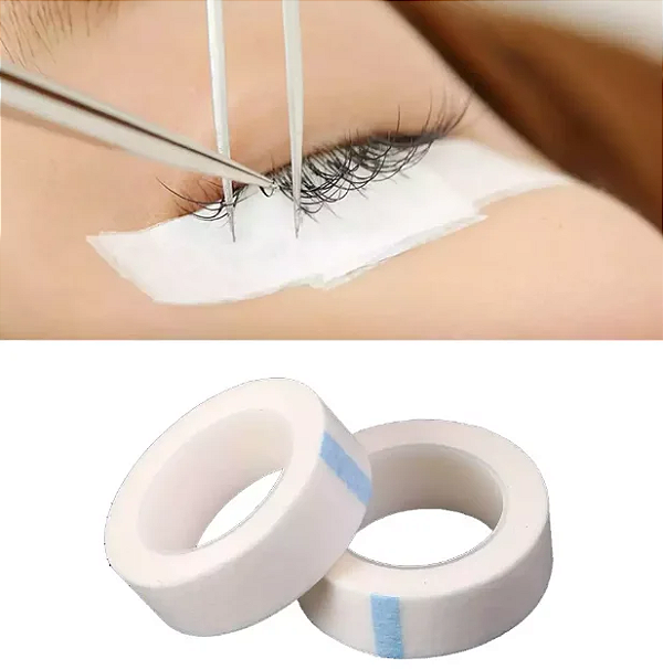 Fita Micropore Para Alongamento De Cílios 9 metros (Branco ou Rosa)