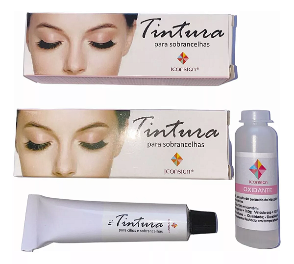 Tintura P/ Cílios Sobrancelhas Iconsign C/ Ox Profissional