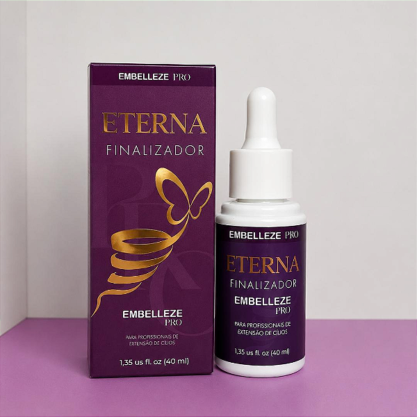 Finalizador Eterna Embelleze Pro 40 ml Para Extensão de Cílios