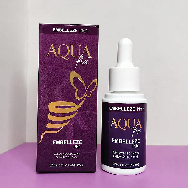 Aqua Primer Fix Embelleze Pro 40 ml Para Retenção Em Extensão E Alongamento de Cílios