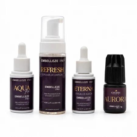 Kit Embelleze Pro - Adesivo Espuma Finalizador e Aqua