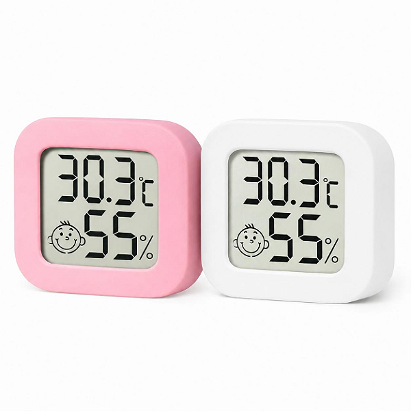 Mini Medidor Digital LCD de Umidade e Temperatura para Uso Profissional com Display Colorido e Resistente