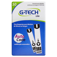 TIRAS DE TESTE GTECH FREE LITE FRASCO COM 50 TIRAS