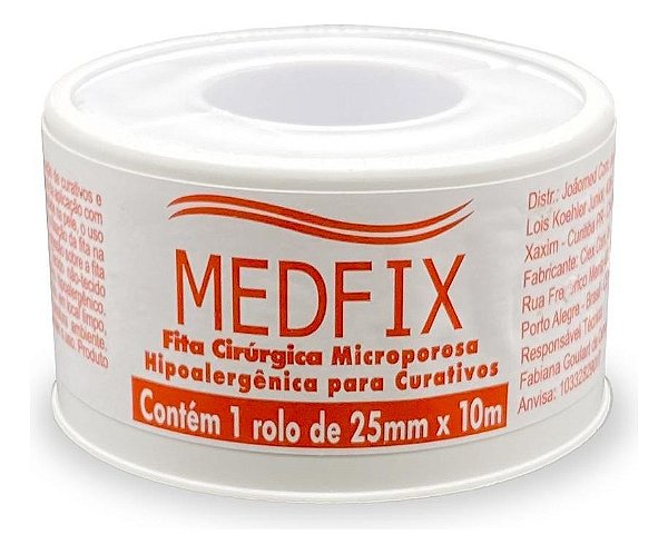 FITA MICROPORE C/CAPA 25MMX10M - MEDFIX