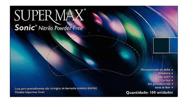 LUVA NITRILICA SONIC SUPERMAX
