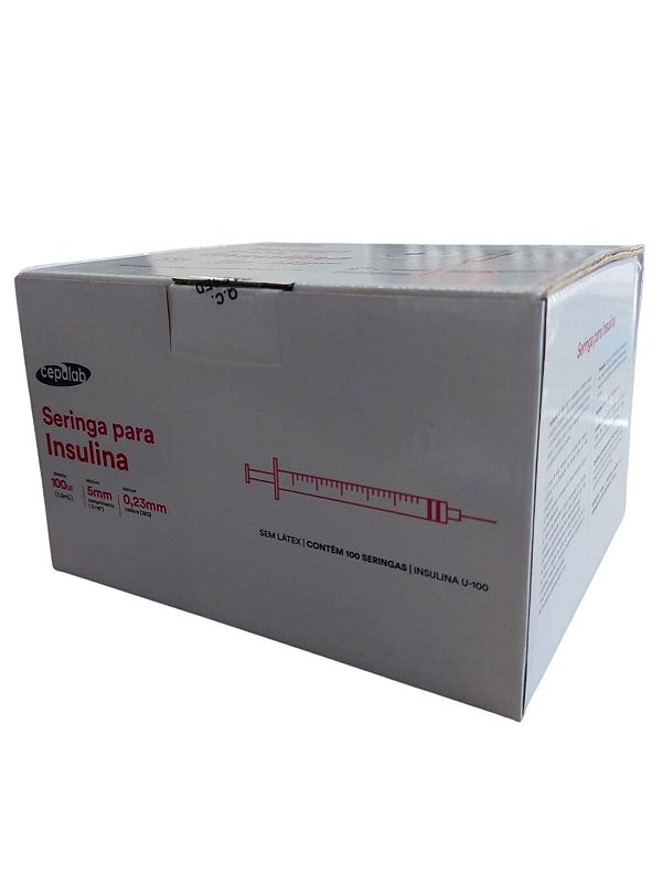 SERINGA PARA INSULINA 5MMX0,23 1ML 32G - CEPALAB