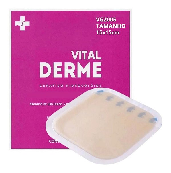 CURATIVO HIDROCOLOIDE 15X15 - VITALDERME