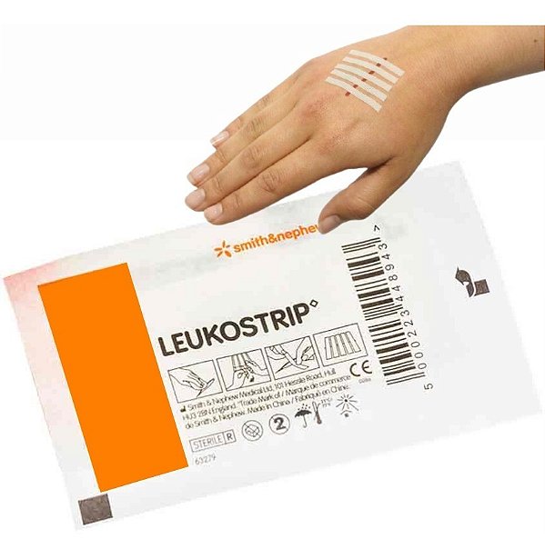 CURATIVO PONTO FALSO LEUKOSTRIP 13MMX102MM ENVELOPE C/6UN