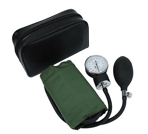 Esfigmomanometro Nylon Verde C/ Velcro S/Est C/Man Com Selo