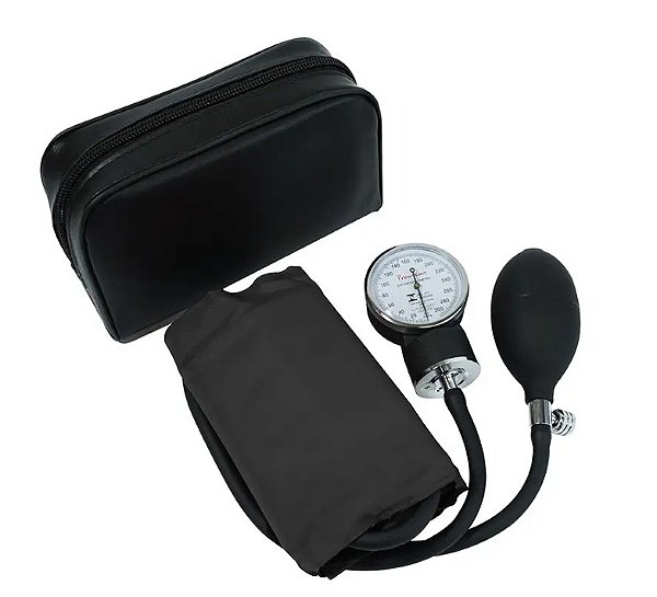 Esfigmomanometro Nylon Grafite C/ Velcro S/Est C/Man Com Selo