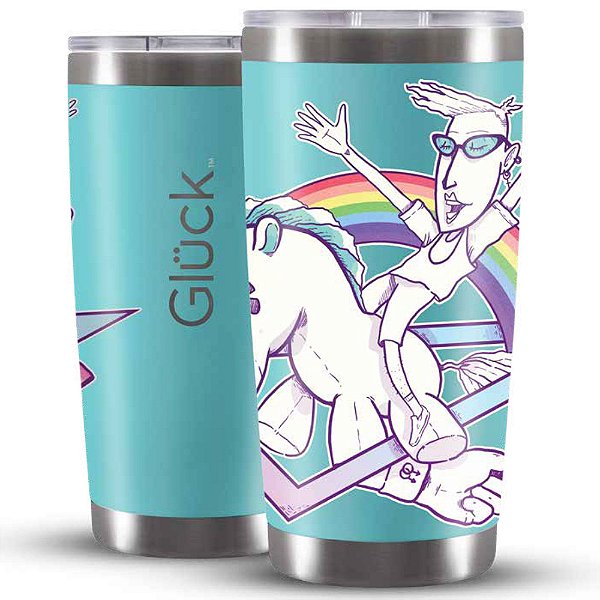 Copo Térmico Gluck Lucky Future Pride Rainbow 591 ml Mint