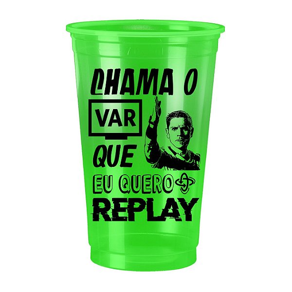 Copo Personalizado Bicolor Verde bandeira 100un 770ml