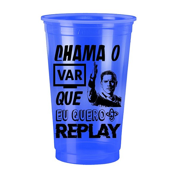 Copo Personalizado Bicolor Azul Escuro 100un 770ml
