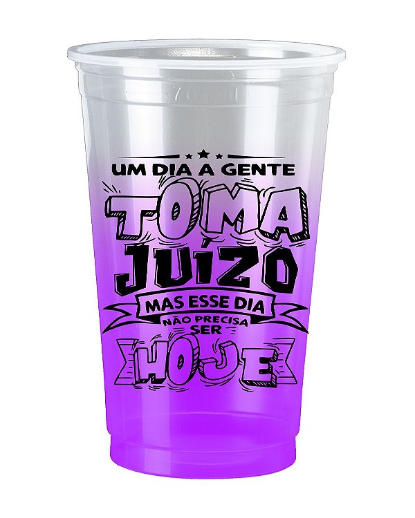 Copo Personalizado Degrade Violeta 100un 770ml