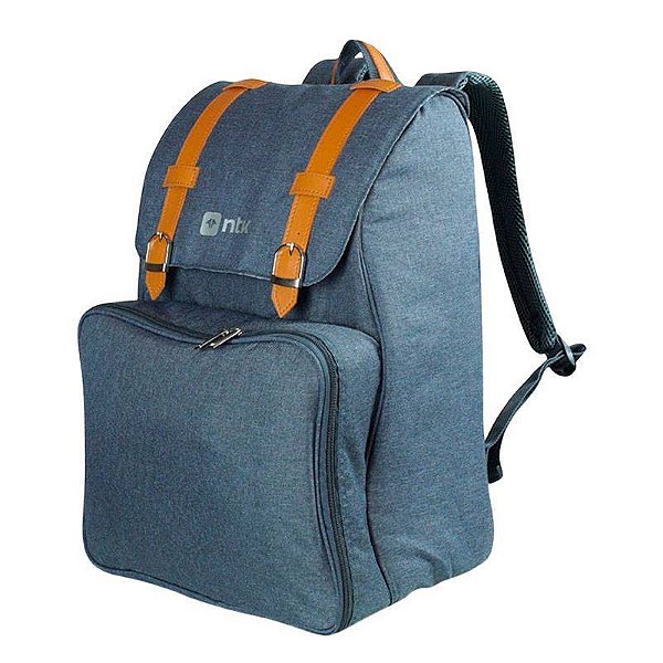 Cooler Mochila Térmica Picnic Park Kit Azul