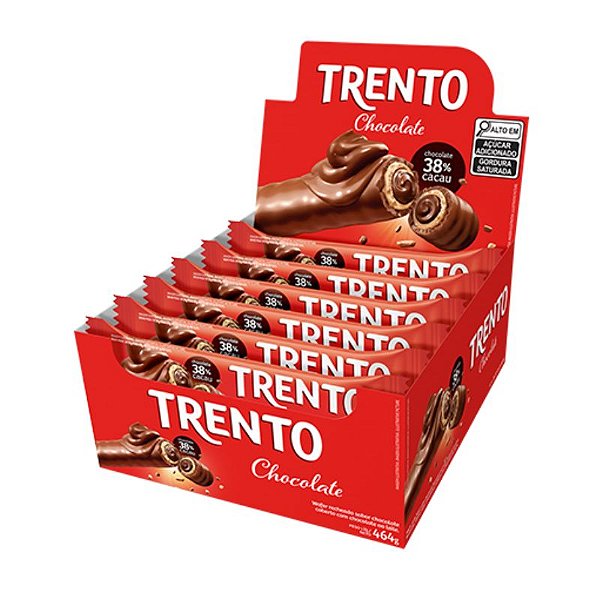 Chocolate Peccin Trento Display 16 Unidades - Escolha o Sabor