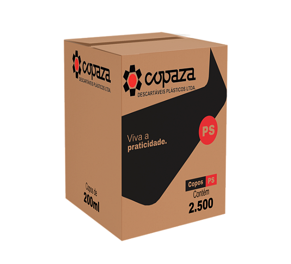 Caixa Copo Liso Copaza PS - Escolha o Tamanho