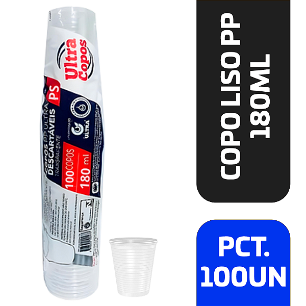 Pacote Copo Liso Ultra PP - Escolha o Tamanho