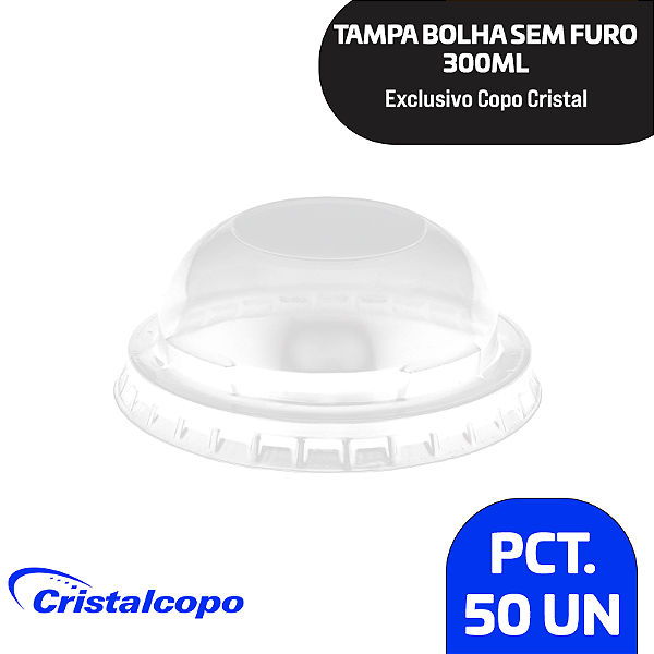 Pacote Tampa Copo Cristal - Escolha O Tamanho