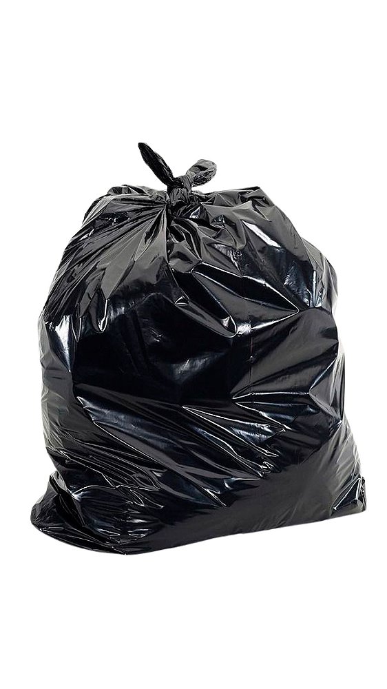 Saco de Lixo Preto - Escolha o Tamanho