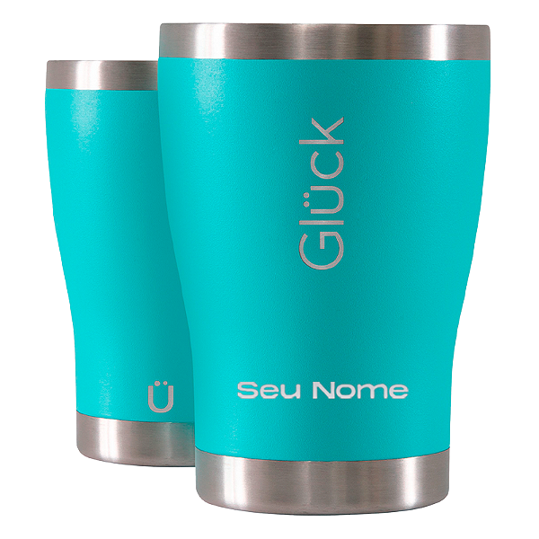 Copo Térmico Gluck Tulipinha  354ml Com Laser - Escolha a Cor