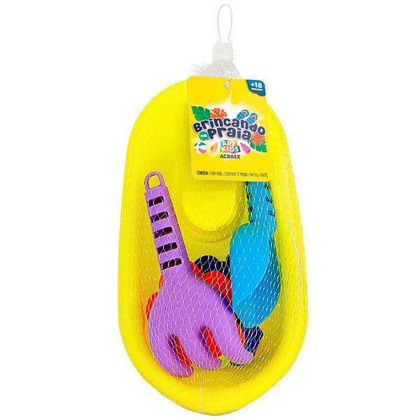 Kit Praia Barco Acrilex 7 Peças