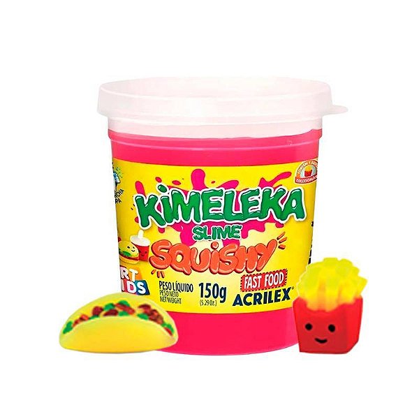 Kimeleka Slime Acrilex Squishy Fast Food 150g