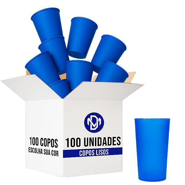 Kit 100 Copos Eco Liso 400ml - Escolha a Cor