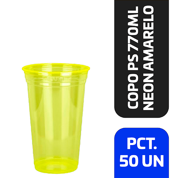 Pacote Copo Copaza PS 770 Ml 50 Unidades - Ecolha a Cor