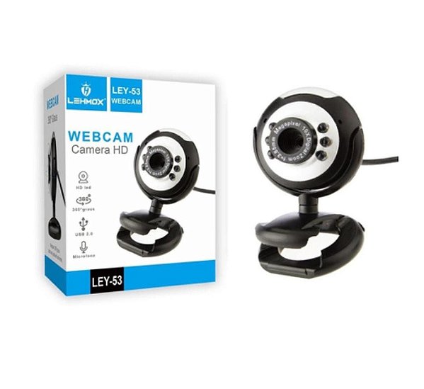Webcam lehmox hd 640p x480p com microfone ley-53