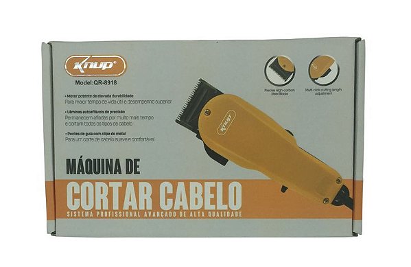 Maquina de cortar cabelo knup qr-8918