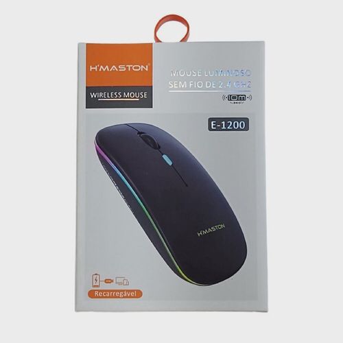 Mouse sem fio recarregavel h'maston e-1200