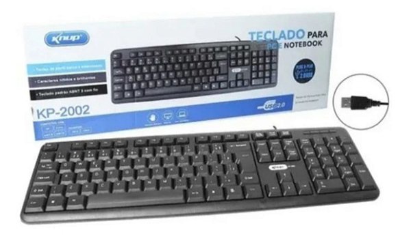 Teclado com fio knup kp-2002