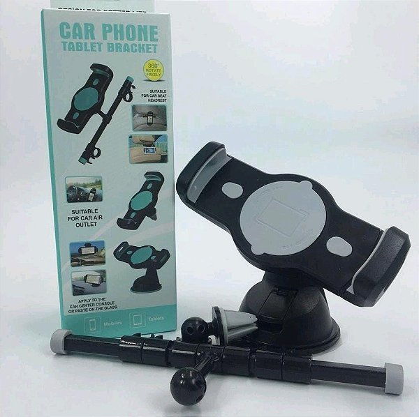 Suporte veicular para celular ou tablet 3 em 1 jxch