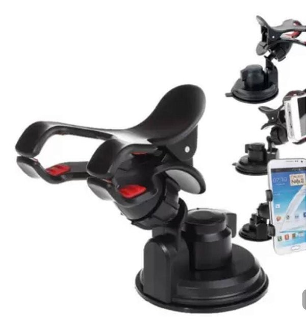 Suporte de celular veicular universal garra e ventosa