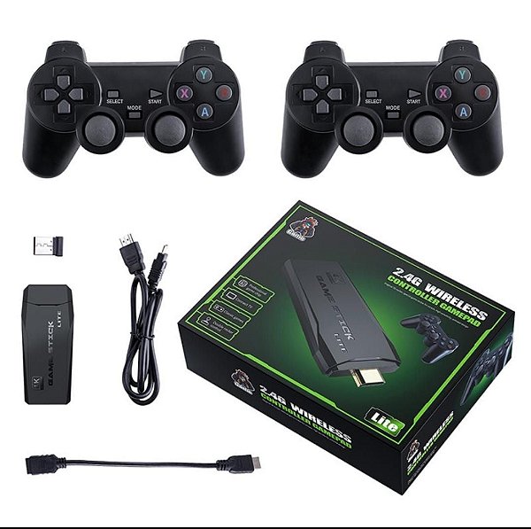 Video game stick 2.4g wireless controller gamepad 10 mil jogos