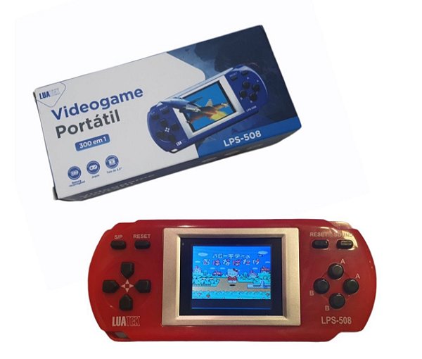 Video game portatil luatek 300 em 1 lps-508
