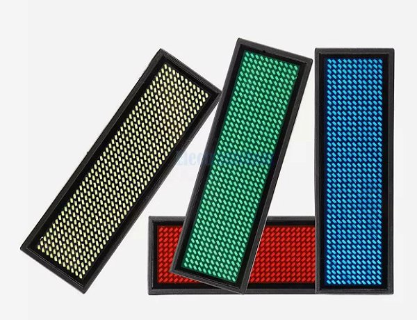 Led badge painel cracha