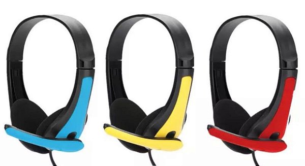 Fone de ouvido gamer com microfone ecooda ec55