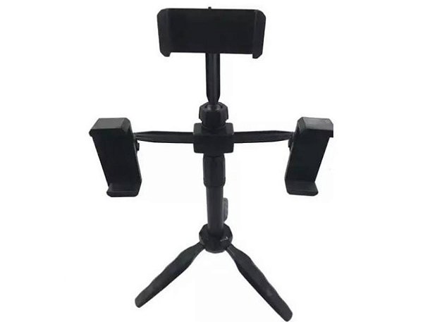 Suporte de celular de mesa triplo live multi clip para celular