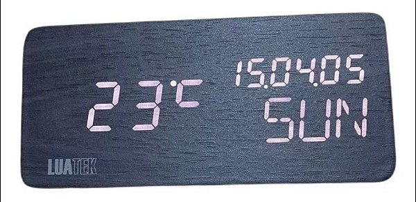 Relogio de mesa de led luatek zb-1002