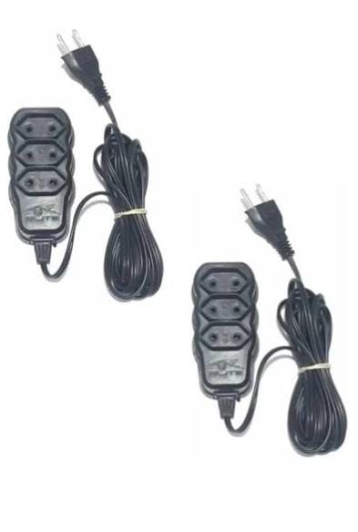 Extensão 3 plugues  5 mts